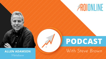 ROI Online Podcast thumbnail graphic Allen Adamson